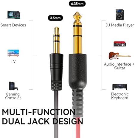 OneOdio Wired DJ Hi-Res Over-Ear Headphones for PC, Keyboard Guitar - Black - Image 3