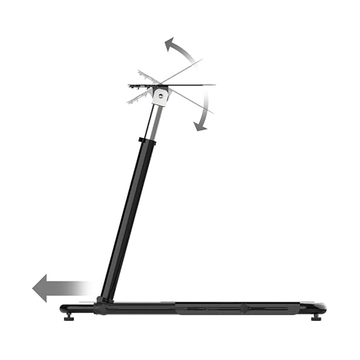 Turtle Beach VelocityOne Universal Stand for Flight Simulation & Racing Simulation Accessories with adjustable height design, metal construction, and fold flat design for PC & Xbox – Black - Image 4