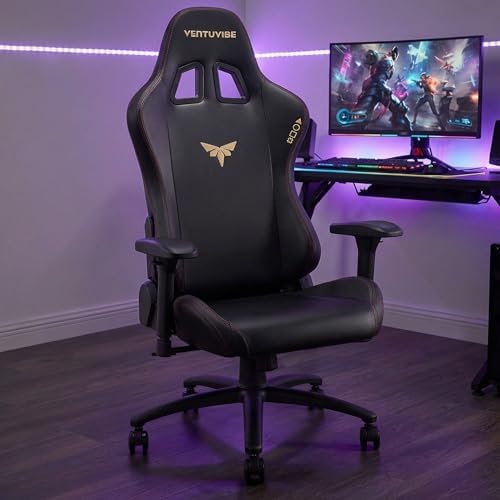 Gaming Chair 4D Adjustable Armrests - 170° Reclining & 320lb Capacity, High Back Ergonomic Computer Chair with Lumbar Support, Headrest & Lumbar Pillow - Image 2