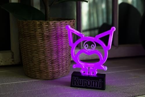 Silver Buffalo Sanrio Hello Kitty Kuromi Mood Lighting, Neon Light Lamp - Image 2