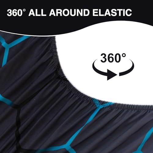 A Nice Night Zipper Bedding Game Console with 3D Geometric Gamepad Gaming Printed Zippered Kids Comforter Set,Twin,Blue - Image 4
