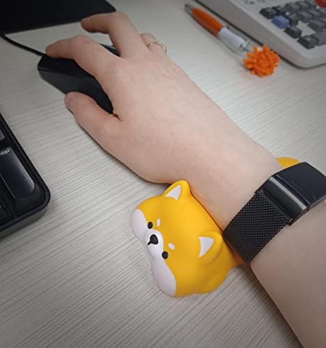Cute Wrist Rest Mouse Pad Wrist Support, Shiba Inu Soft Foam Keyboard Wrist Rest for Computer Keyboard Carpal Tunnel Ergonomic Mouse Pad - Image 5