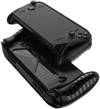 Protective Case Cover for ROG Xbox Ally/ROG Xbox Ally X, TPU Soft Slim Sleeve with Stand Drop-Proof Non-Slip Grip Wrap Protector Gaming Handheld Kickstand Skin Case (Black) - Image 4