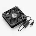 ELUTENG 120mm Fan With 3 Speed 5V USB Powered Case Fan 1500PRM Gaming PC Portable Cooling Suitable for Tablet TV Receiver Router DVR Play Station Xbox Computer and More by ELUTENG