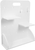 VILLCASE No-Drill Gaming Pegboard Desk Organizer with Shelves and Hooks for Desktop Workspace Organization, PVC-Wood Composite Material, Multifunctional Office Desk Decoration and Storage by VILLCASE