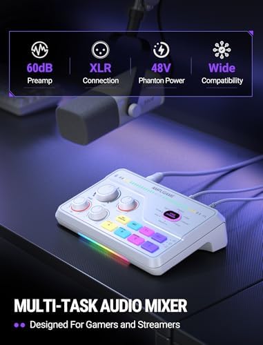 FIFINE SC8W Gaming Audio Mixer for Streaming with 7.1ch Surround sound - Image 2