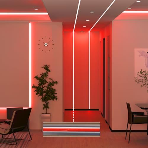 BTF-LIGHTING UL Listed Red Color 5mm Width FCOB COB LED Strip Light - Image 6
