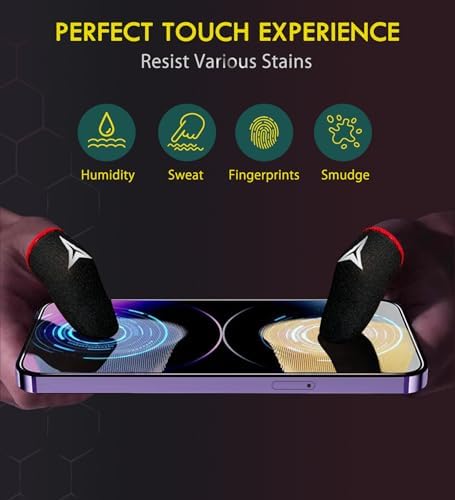 Professional Mobile Gaming Finger Sleeves with a Slide Box,6 Pack - Image 4