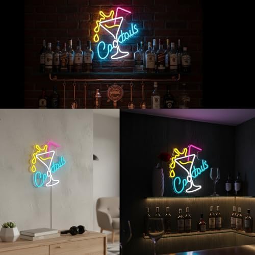 Cocktail Neon Sign Bar Neon Light Wall Decor Home Bar Party Lounge Decor - Image 5
