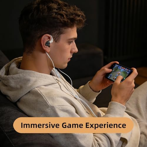 2026 Latest KZ ZST PRO X in Ear Monitor Headphones, 1BA 1DD Hybrid Driver Wired Gaming Earbuds, Deep Bass Sound Wired Ear Buds, HiFi IEM for Gaming Music Singer Musician Drummer (Without mic, Silver) - Image 6