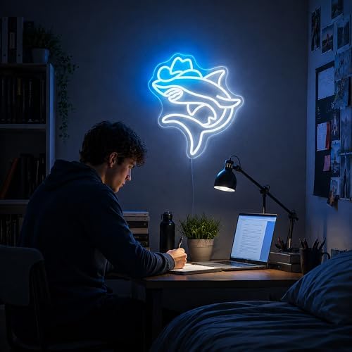 Neon Sign, Shark Neon Signs for Wall Decor LED Signs Neon Light - Image 6