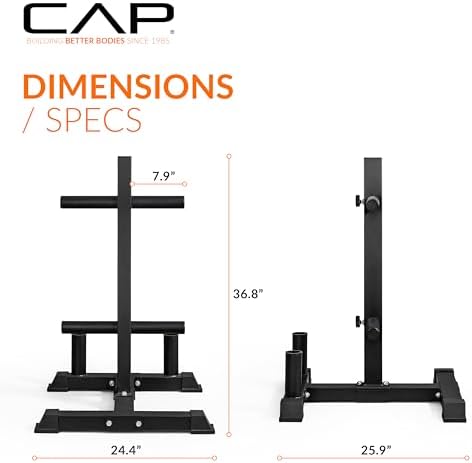 CAP 2-inch Olympic Bumper Plate Weight Set | 100-370 lbs | Multiple Colors | Storage Rack Optional - Image 6