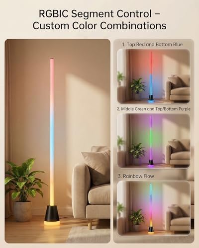 Smart LED Corner Floor Lamp 1000LM Dimmable - Image 2