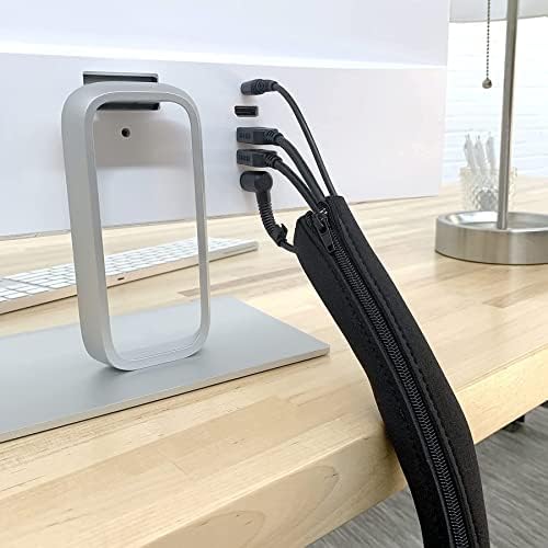 Zipper Cable Sleeve by Wrap-It Storage - 36" x 4" (2-Pack) Black - Image 6
