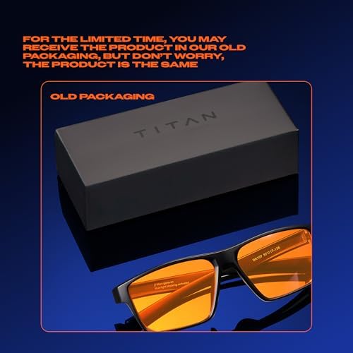 Titan Gaming Glasses, Blue Light Blocking, Night Driving Glasses for Men, Computer Protection, Gift for Gamers - Image 2