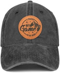 Hat for Men Women, Baseball Cap Gifts for Men Women, Adjustable Cotton Leather Patch Trucker Baseball Cap by Unknown