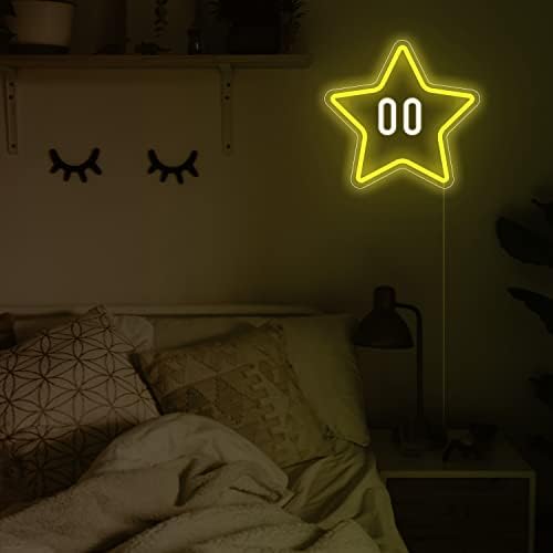 Star Neon Sign, Gaming Led Neon Light for Kids Bedroom Wall Decor Game Room Decor,Man Cave,Dimmable Gaming Star Led Sign Gifts for Kids Boys - Image 4