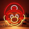 GALLIA Anime Theme Cartoon LED Neon Sign for Wall Decor, Dimmable Anime Light Up Display, Kids Bedroom Game Room Decoration, (Mario) by GALLIA