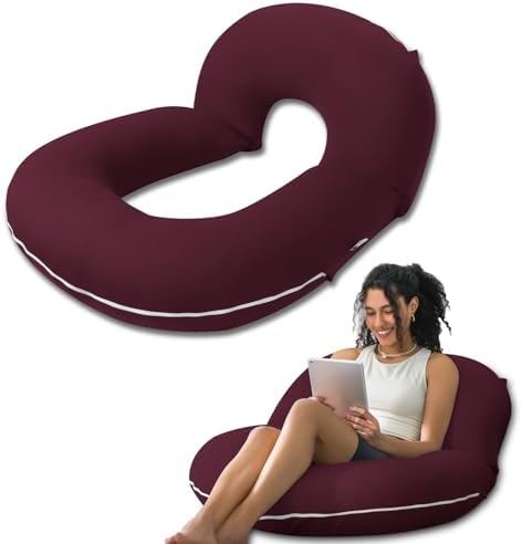 INSEN Reading Pillow, Back Pillow for Sitting in Bed and Couch, Gaming Pillow for Adults, Sit Up Support for Bed by INSEN