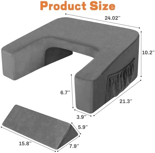 TranquilRelax Reading Pillow for Sitting in Bed, Pillow for Bed Sitting - Image 2