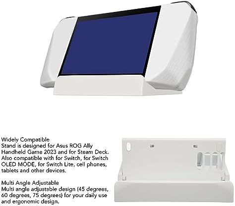 Adjustable Stand Base Holder for Rog Ally with Multiple Angle Adjustable, Foldable Stand for Steam Deck, Mode, Lite, Cell Phones and Tablets - Image 4
