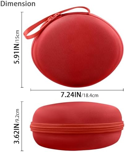for Beats Studio Pro/Studio3/Solo4/Solo3 Headphones Hard Case, Red - Image 6