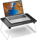 Portable Lap Desk Bed Desk Lap Table Bed Table, Laptop Stand Breakfast Serving Tray, Foldable & Lightweight Mini Table, Lap Tablet Desk for Sofa Couch Floor - - Black by Unknown
