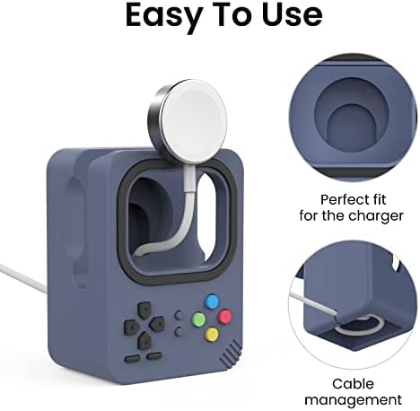 Delidigi Silicone Charger Stand Dock for Apple Watch All Series - Image 4