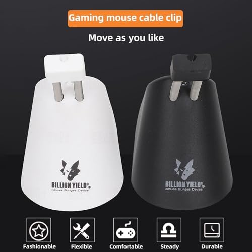 Sisyphy Gaming Mouse Bungee, Mouse Cord Holder and Cable Management Device (Primium Version 360g, Black) - Image 2