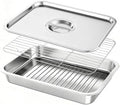Grill Prep Tray with Lid 3-Piece Grill Carry System by QURAS