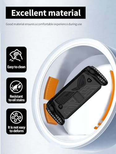 Case for ROG Ally X 7" Gaming Handheld, Thin Slim Lightweight&Stand&Scratch Proof Durable Protection Rubber TPU Cover (Black). - Image 5
