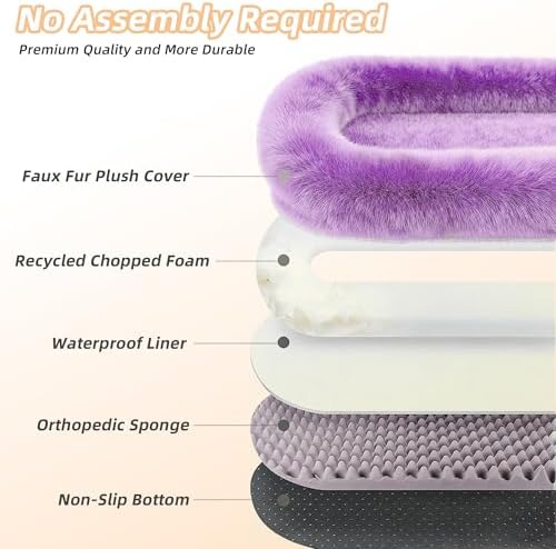 Human Dog Bed, Oversized Plush Lounger Bed with Plump Pillow and Blanket - Image 6