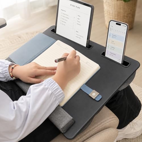 Large Lap Desk for Laptop, Fits 17.3", Bed & Couch, Black - Image 3