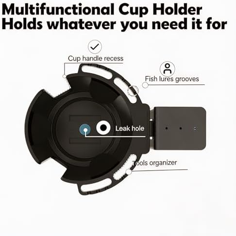 Large Desk Cup Holder Clamp with Metal Mount for 3.26" Water Coffee Bottles - Image 4