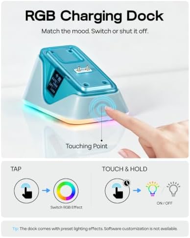 EPOMAKER NEX Lite Wireless Gaming Mouse w/Screens & RGB Charging Dock - Image 6