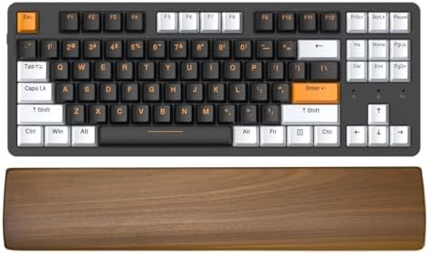 Ergonomic Wooden Wrist Rest Support for 87 Key Mechanical Keyboard by Wislist