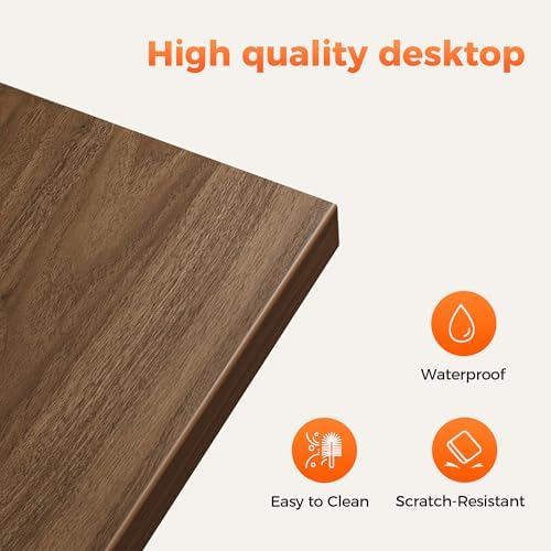 Mericonia 39x20 Inch Computer Desk with Wheels, Small Simple Rolling Desk - Image 5