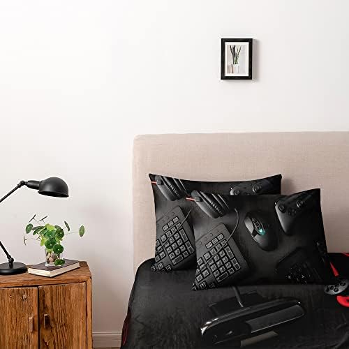 3D Print Gamepad Duvet Cover Set Gaming Comforter Covers and Pillowcases King Size Black Color Bed Set Gamer Beddings Boy Kid Bedroom Decorations - Image 2