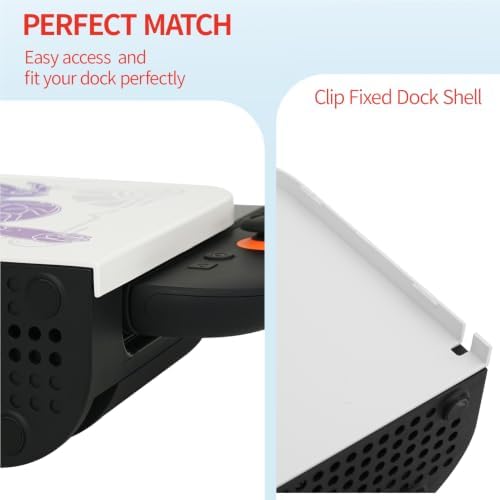 TIKOdirect Faceplate Cover for Nintendo Switch 2 Charging Dock, Hard PC Slim Shell Anti-Scratch [No Screwdriver Installation] Faceplate Protection Shell Case for Switch 2 Dock, White P - Image 4