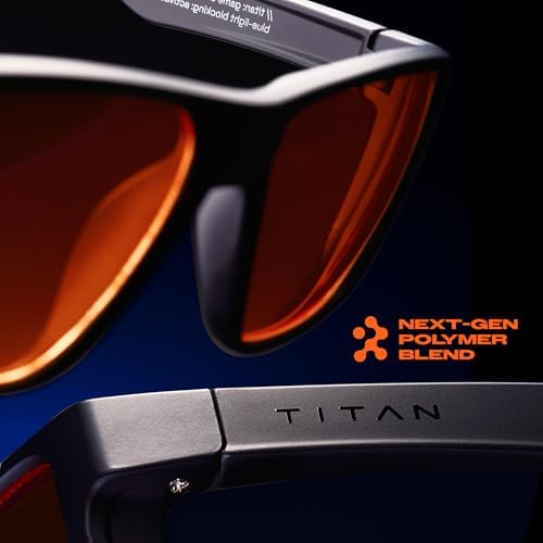 Titan Gaming Glasses, Blue Light Blocking, Night Driving Glasses for Men, Computer Protection, Gift for Gamers - Image 2