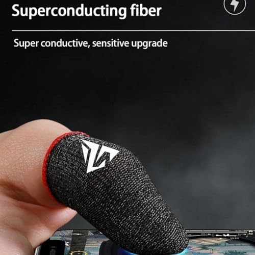 1 Pair for Pubg Mobile Games Gaming Finger Sleeve Breathable Fingertips Sweatproof Fingertip for Mobile Cove Slip, Gaming Accessories (Purple) - Image 5