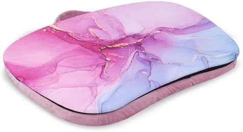 Lap Laptop Desk - Portable Lap Desk with Pillow Cushion, Fits up to 15.6 inch Laptop for Home Office Students Use as Computer Laptop Stand, Book Tablet((1-Purple Blue Splash Ink) by Jasenna