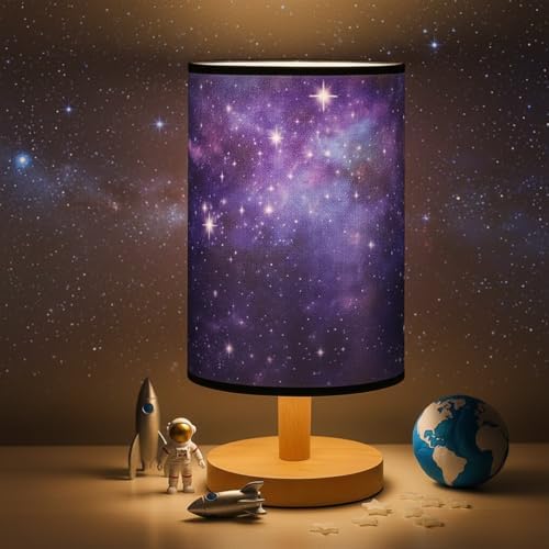 Glooglitter Space Galaxy Table Lamp Planets Gifts 3 Colors Dimmable Lights 11.02 x 5.12 Inch Planets Night Light Bedside Lamps Decoration for Bedroom Desk Birthday Gifts Home Decor by Glooglitter