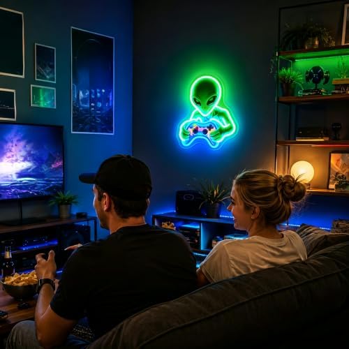 Neon Sign Alien Gaming Neon Sign for Wall Decor LED Sign Neon Light - Image 6