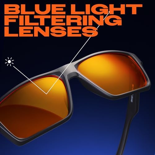 Titan Gaming Glasses, Blue Light Blocking, Night Driving Glasses for Men, Computer Protection, Gift for Gamers - Image 4