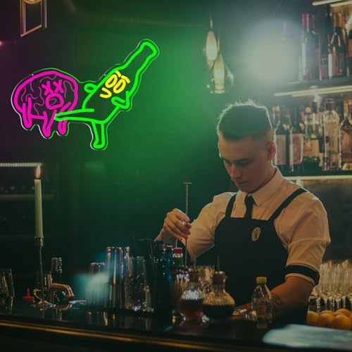 Funny Beer Neon Sign for Bar Man Cave Wall Decor Novelty LED Light - Image 6