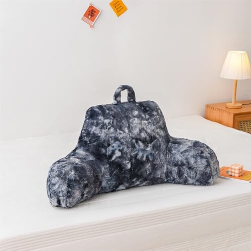 A Nice Night Gray Reading Pillow, 18.5" Bed Wedge Pillows with Arms - Image 3