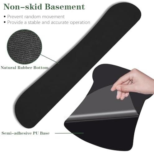 Ergonomic Keyboard Wrist Rest Memory Foam and Soft Gel Mouse Pad | Smooth Surface, Anti-Slip Base, Easy Typing and Pain Relief for Gaming, Office, Laptop, Green - Image 5