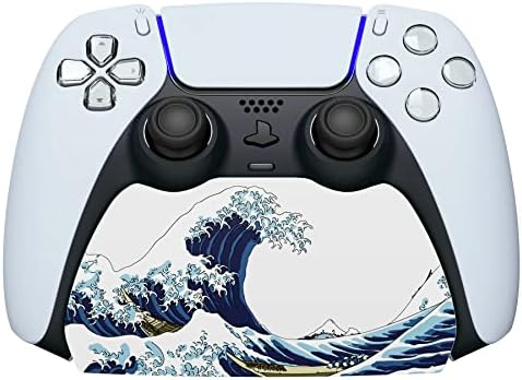 PlayVital The Great Wave Controller Display Stand for ps5, Gamepad Accessories Desk Holder for ps5 Controller with Rubber Pads by PlayVital
