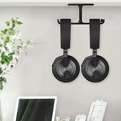 Headphone Stand, 2 in 1 PC Gaming Headset Stand Cup Holder, with Cable Organizer, 360° Adjustable & Rotating Arm Clamp Headphone Holder, Suitable for All Headphones and Drinks - Image 4